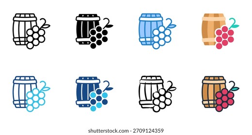 Conjunto de iconos de bodega colección de Vector de estilo múltiple. Trazo editable 
