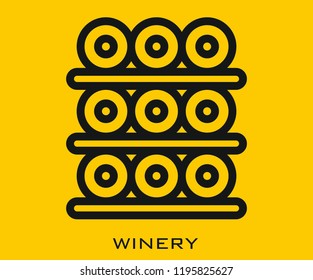 Winery icon signs