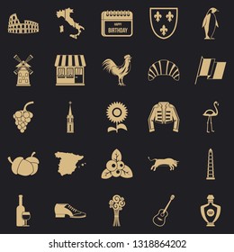 Winery icons set. Simple set of 25 winery vector icons for web for any design