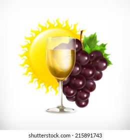 Winery, isolated vector illustration