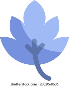 Winery leaves, illustration, vector, on a white background.