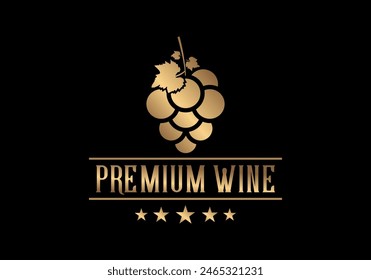 winery logo vector logo design