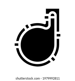 wineskin spain glyph icon vector. isolated contour symbol black illustration