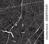 Winfield New Jersey city map vector illustration. Black and white street map of Winfield NJ USA