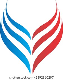wing abstract business vector logo