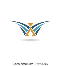 wing abstract company logo