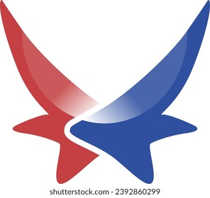 logotipo de vector de empresa abstracta de ala