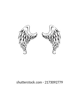 Wing Angle art design symbol silhouette