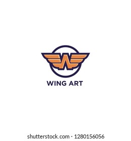 wing art logo