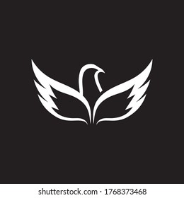 wing bird dove vector image 