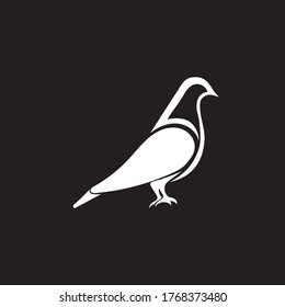 wing bird dove vector image 