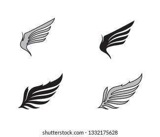 Wing bird falcon logo