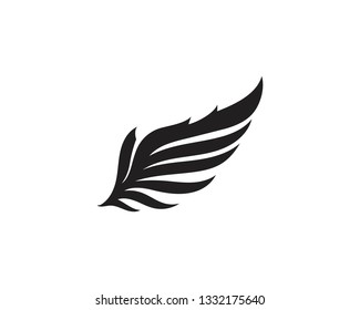 Wing bird falcon logo