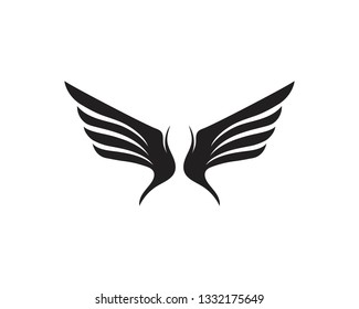 Wing bird falcon logo