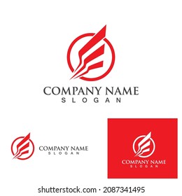 wing bird falcon logo and symbol vector
