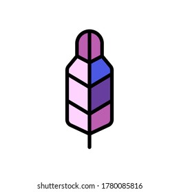 Wing bird icon. Simple color with outline vector elements of feather icons for ui and ux, website or mobile application