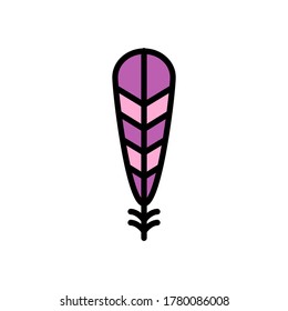 Wing bird icon. Simple color with outline vector elements of feather icons for ui and ux, website or mobile application