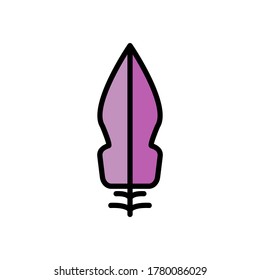 Wing bird icon. Simple color with outline vector elements of feather icons for ui and ux, website or mobile application