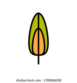 Wing bird icon. Simple color with outline vector elements of feather icons for ui and ux, website or mobile application