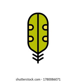 Wing bird icon. Simple color with outline vector elements of feather icons for ui and ux, website or mobile application