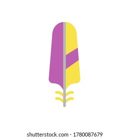 Wing bird icon. Simple color vector elements of feather icons for ui and ux, website or mobile application