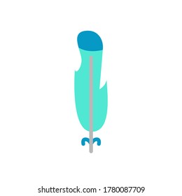 Wing bird icon. Simple color vector elements of feather icons for ui and ux, website or mobile application