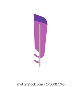 Icono de pájaro ala. Elementos de vector de color simples de iconos de plumas para ui y ux, sitio web o aplicación móvil