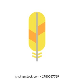 Wing bird icon. Simple color vector elements of feather icons for ui and ux, website or mobile application