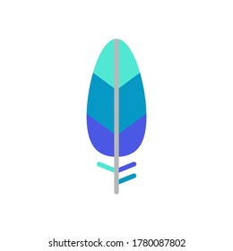 Wing bird icon. Simple color vector elements of feather icons for ui and ux, website or mobile application