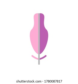 Wing bird icon. Simple color vector elements of feather icons for ui and ux, website or mobile application