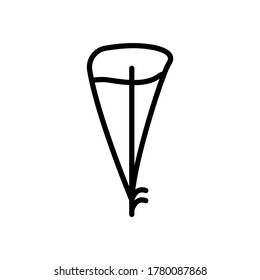 Wing bird icon. Simple line, outline vector elements of feather icons for ui and ux, website or mobile application