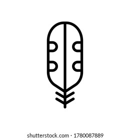 Wing bird icon. Simple line, outline vector elements of feather icons for ui and ux, website or mobile application