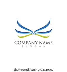 Wing-Vogel-Logo-Falken-Vektorgrafik