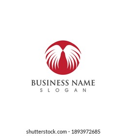 Wing bird logo and symbol vector image