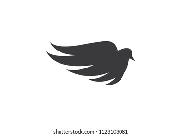 Wing bird Logo Template vector icon design