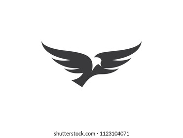Wing bird Logo Template vector icon design