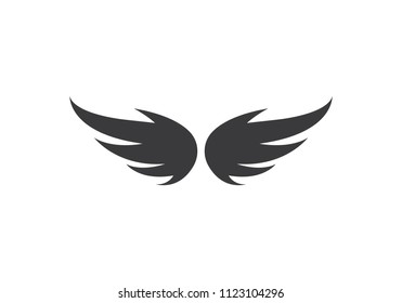 Wing bird Logo Template vector icon design