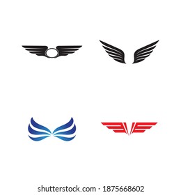 Wing bird  Logo Template vector 