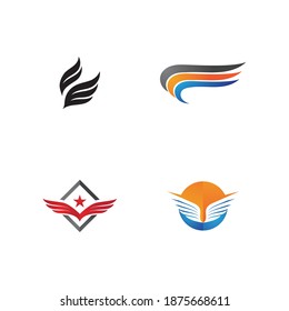 Wing bird  Logo Template vector 