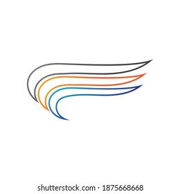 Wing bird  Logo Template vector 