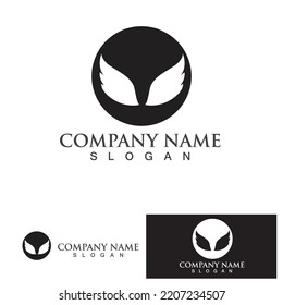 Wing bird  Logo Template vector