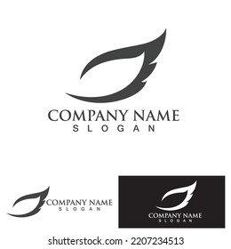 Wing bird  Logo Template vector