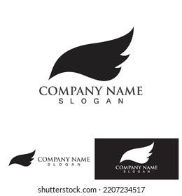 Wing bird  Logo Template vector