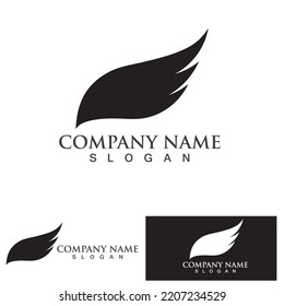 Wing bird  Logo Template vector