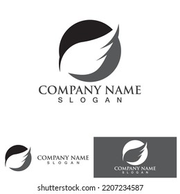 Wing bird  Logo Template vector