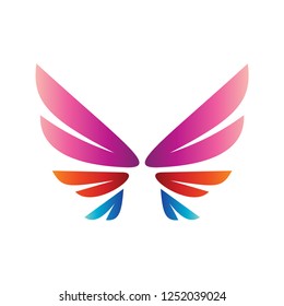 Wing bird vector logo, Airline, Angel wings , wing vector logo