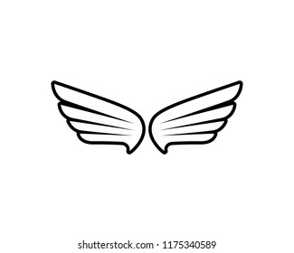 Wing Bird Vector Template Stock Vector (Royalty Free) 1175340589 ...