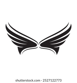 Wing black logo eagle falcon