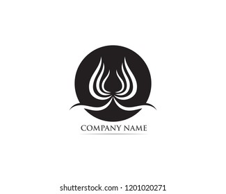 Wing black logo line vector 