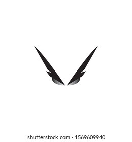 wing black  Logo Template vector illustration design